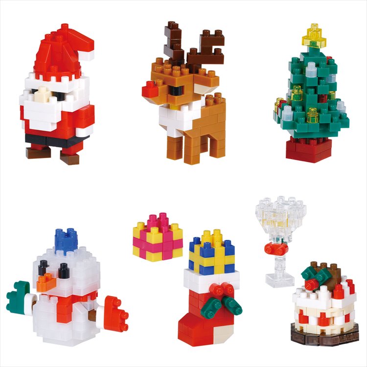 Nanoblock - Christmas Assortment 1 Mininano SINGLE BLIND BOX - Click Image to Close