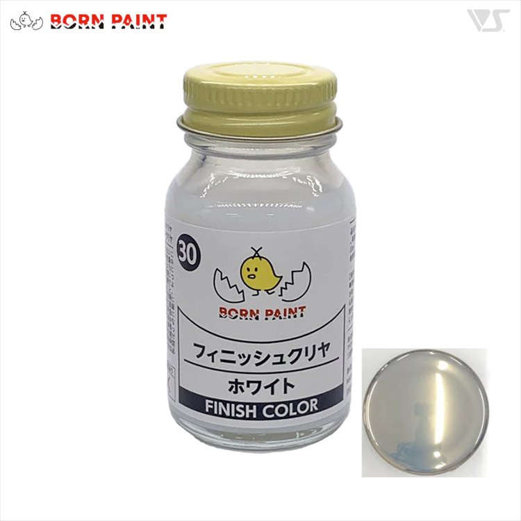 Born Paint - 030 Finish Clear Color White 30ml