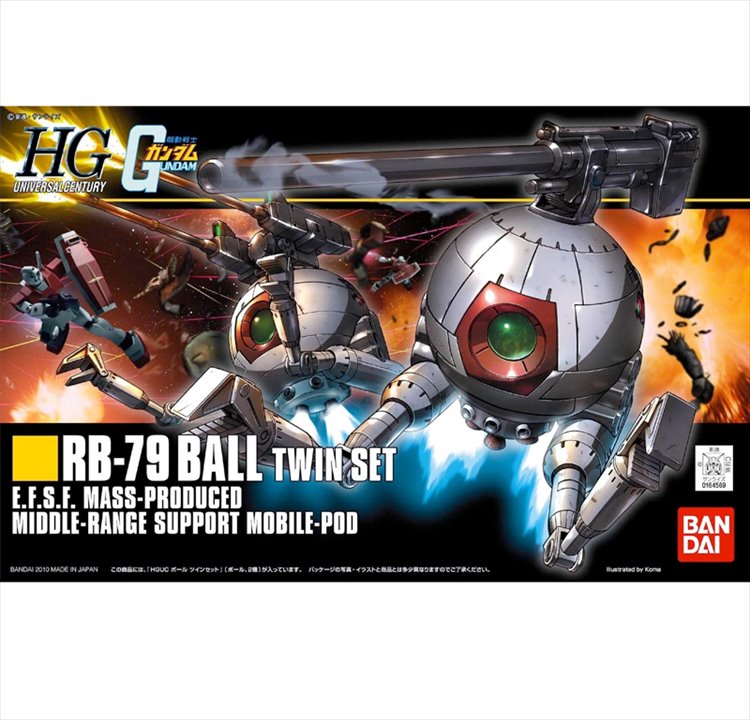 Gundam - 1/144 HGUC RB-79 Ball Twin Set Gundam - 1/144 HGUC RB-79 Ball Twin Set