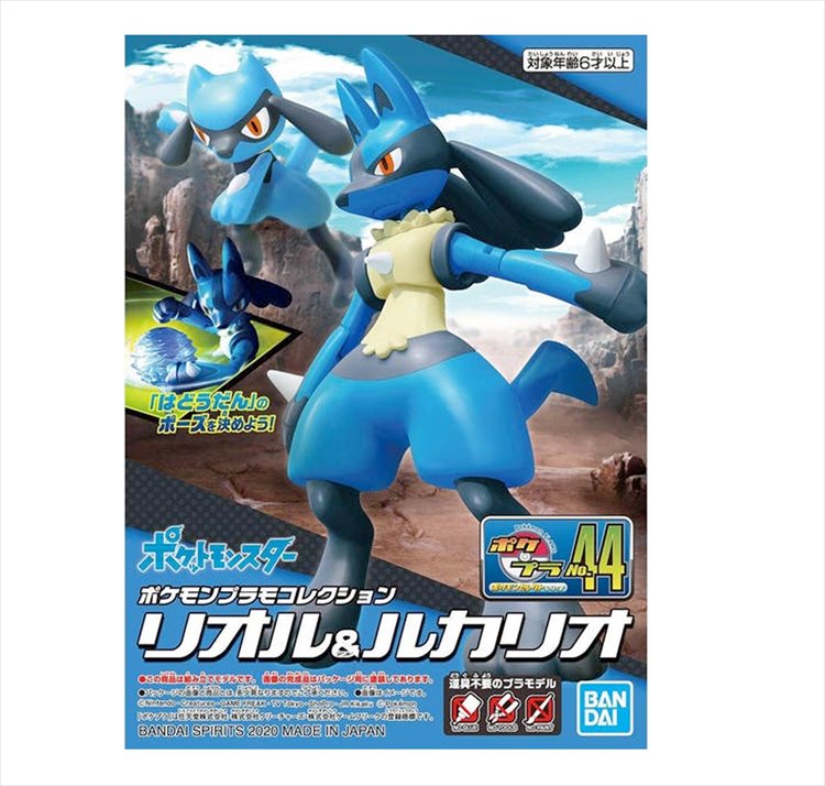 Pokemon - Riolu and Lucario Model Kit Pokemon - Riolu and Lucario Model Kit