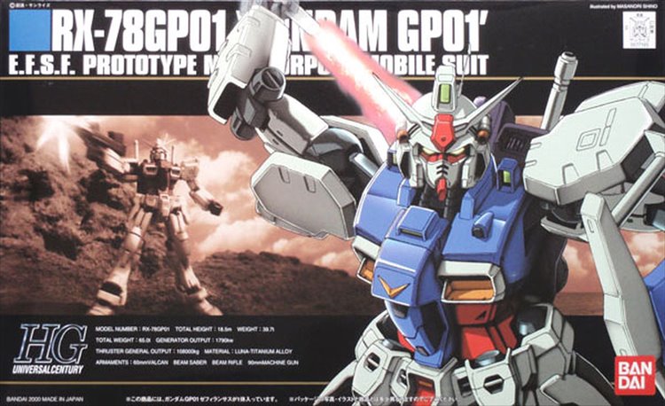 Gundam 0083 - 1/144 HGUC RX-78GP01 Gundam GP01 Zephyrantes Gundam 0083 - 1/144 HGUC RX-78GP01 Gundam GP01 Zephyrantes