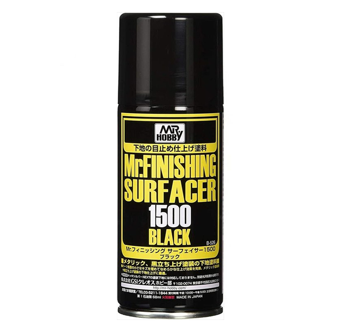 Mr Color - Mr Finishing Surfacer 1500 Black Spray Can Mr Color - Mr Finishing Surfacer 1500 Black Spray Can