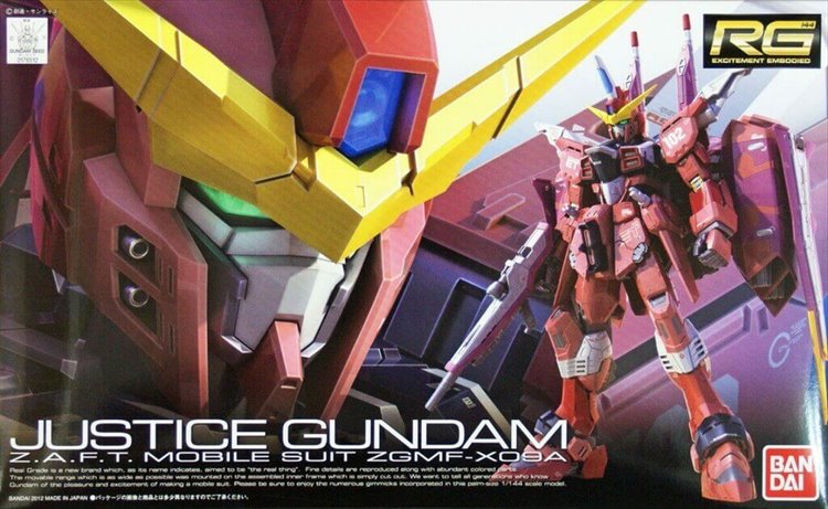 Gundam Seed - 1/144 RG Justice Gundam Model Kit Gundam Seed - 1/144 RG Justice Gundam Model Kit