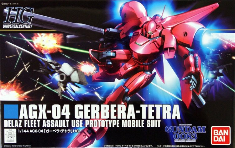Gundam 0083 - 1/144 HGUC Gerera Tetra Model Kit Gundam 0083 - 1/144 HGUC Gerera Tetra Model Kit