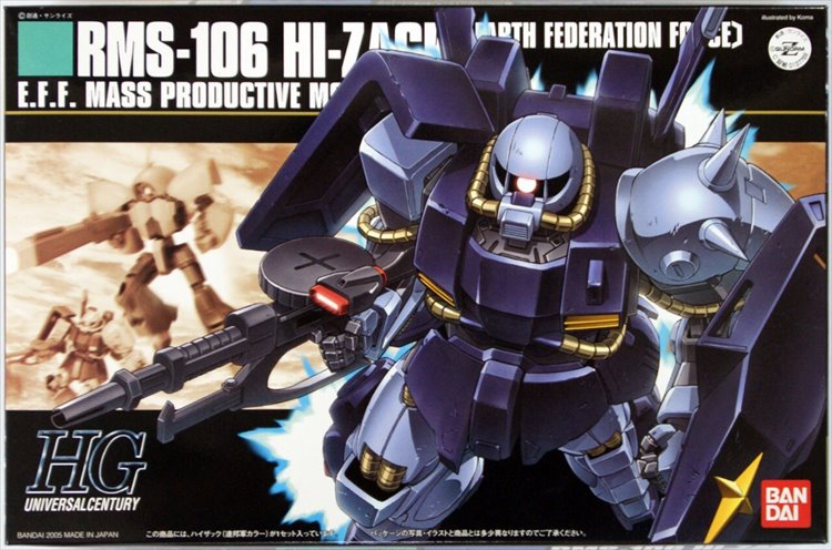 Gundam - 1/144 HGUC RMS-106 Hi-Zaku Earth Federation Model Kit Gundam - 1/144 HGUC RMS-106 Hi-Zaku Earth Federation Model Kit
