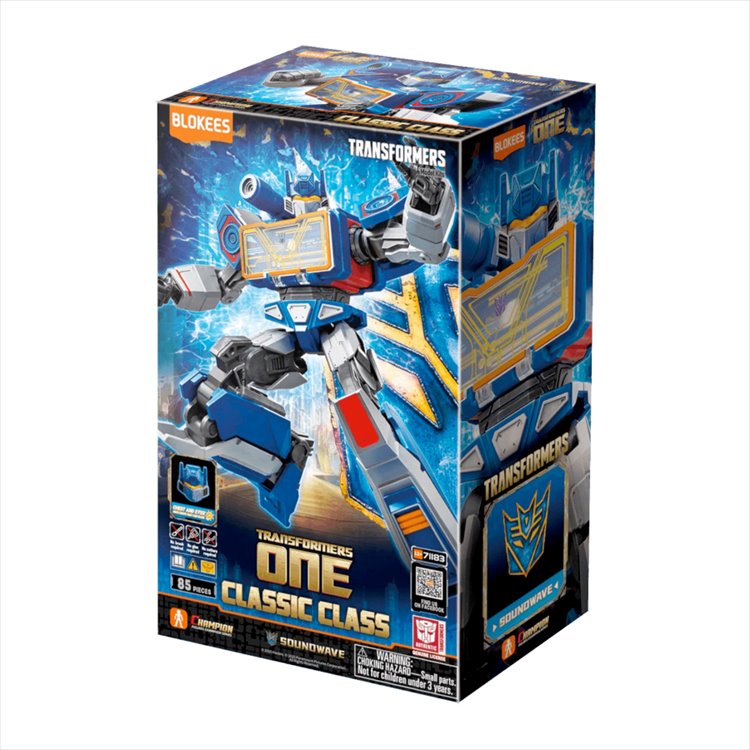Transformers One - Classic Class 17 Soundwave Blokees Model Kit Transformers One - Classic Class 17 Soundwave Blokees Model Kit