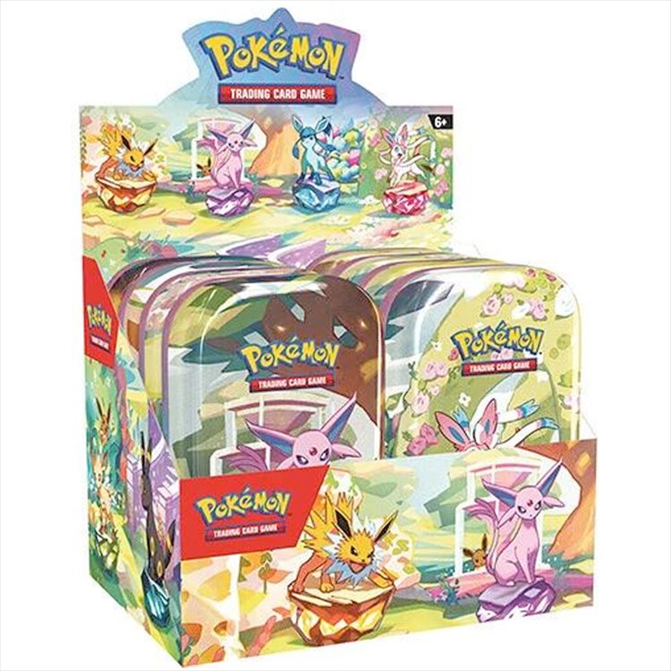Pokemon - TCG SV8.5 Prismatic Evolutions Mni Tin Display Pokemon - TCG SV8.5 Prismatic Evolutions Mni Tin Display