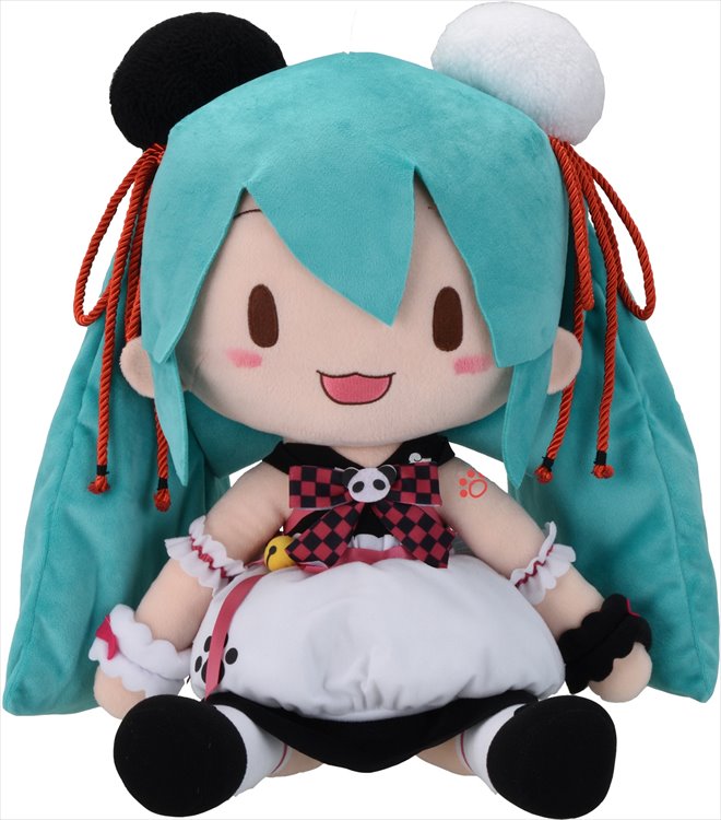 Vocaloid - Hatsune Miku Panda Manju LL Plush - Click Image to Close