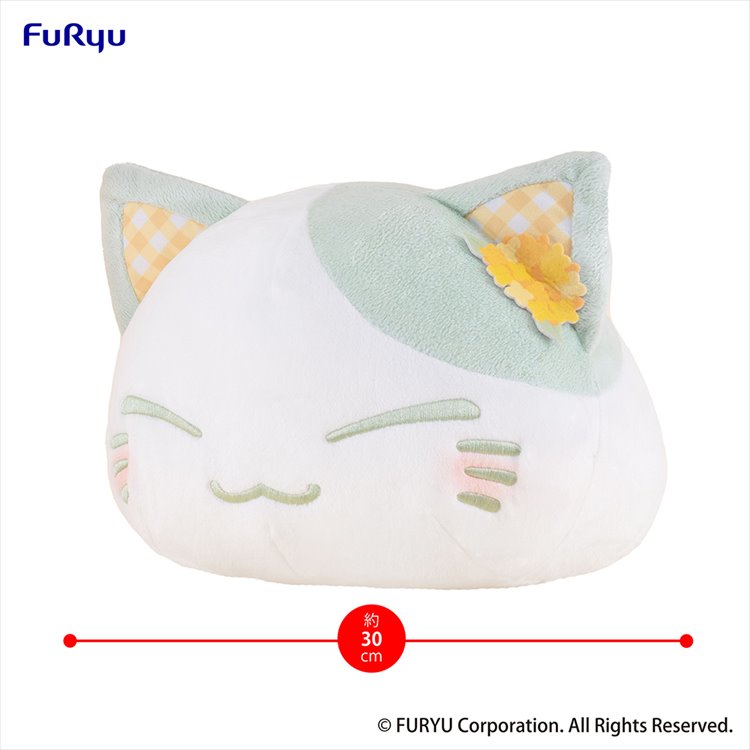Nemuneko - Flower Pattern Ear Decoration Green Color Ver. Plush Nemuneko - Flower Pattern Ear Decoration Green Color Ver. Plush