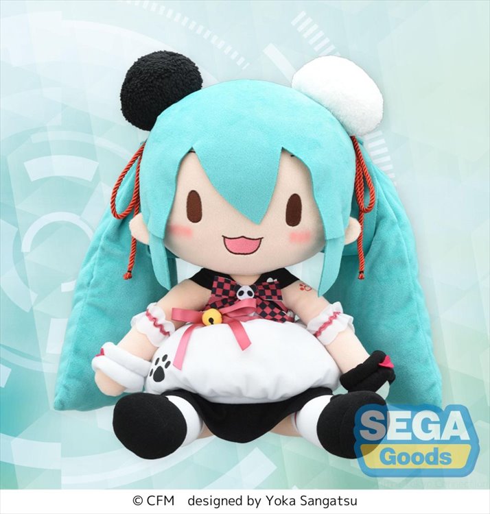 Vocaloid - Hatsune Miku Panda Manju Fuwa L Plush Vocaloid - Hatsune Miku Panda Manju Fuwa L Plush